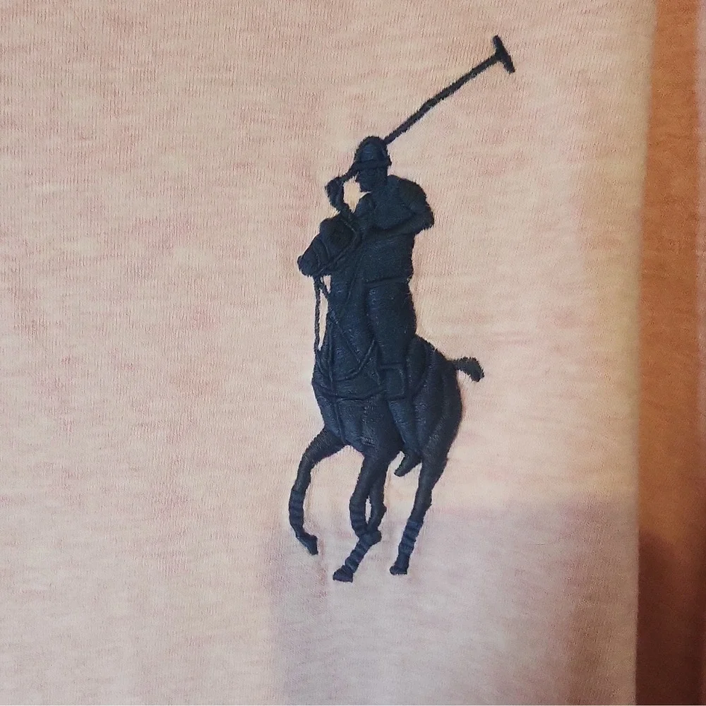 Polo Ralph Lauren Big Pony Logo Pink Cotton Crew Neck T-Shirt Men's 3XB